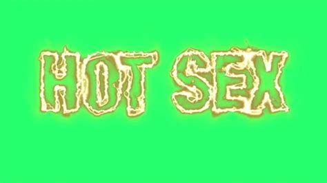 Text Animation Of The Words HOT SEX Burn Stock Video Pond