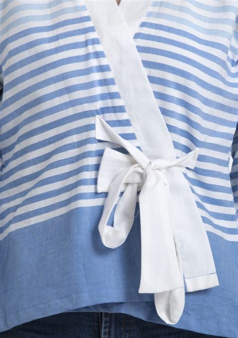 full sleeved overlap wrap top