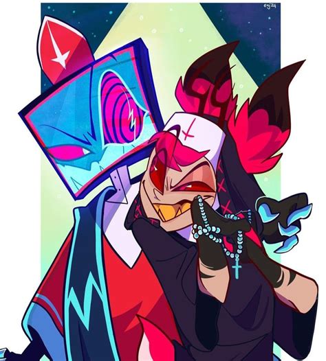 Alastor and Vox Hazbin Hotel | Hotel art, Art reference, Cute art