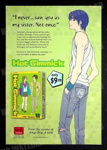 Hot Gimmick Viz Media Trade Print Magazine Ad Poster Manga ADVERT