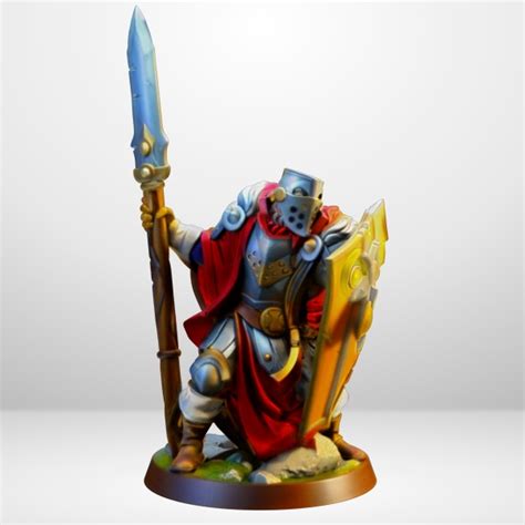 Hot Goblin パラディン男性B ミニチュア ホットゴブリン 槍と盾の戦士