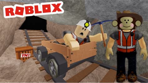 MAYMUN OBİ MADENDEN KAÇARKEN DİLE GELDİ Roblox Escape The Mine Obby