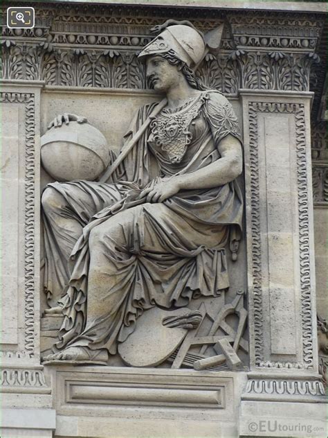 Larger Image Of Minerva On Aile Lemercier At Musee Du Louvre Mus E Du