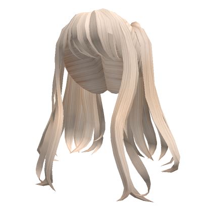 Loose Long Bangs Anime Pigtails In Blonde Roblox Pigtail Hairstyles