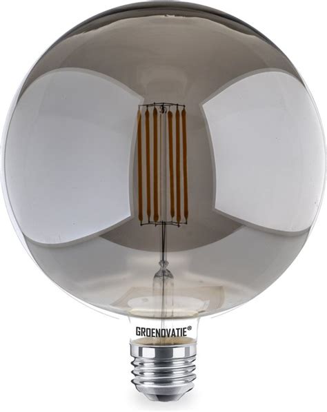 Groenovatie Led Filament G180 E27 Fitting Smoke Globelamp 8w