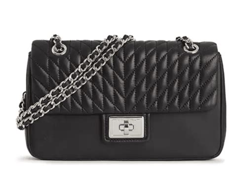 Karl Lagerfeld Paris Agyness Quilted Snake Print Shoulder Bag Walmart