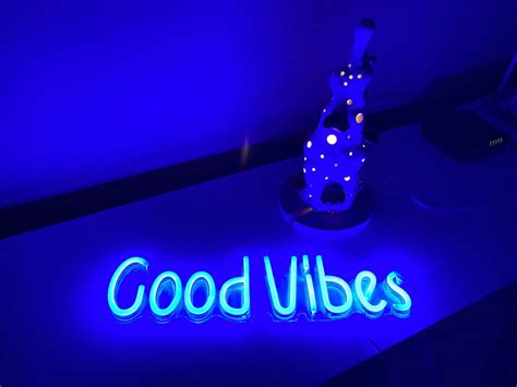 Good Vibes Neon Sign LED Neon Wall Sign LED Blue Color Light | Etsy