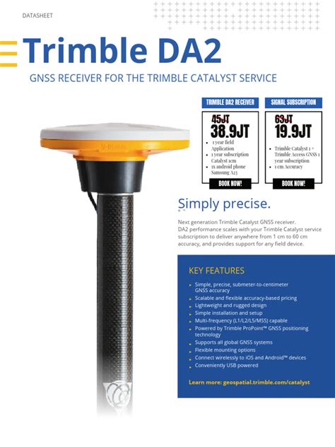 trimble da gnss receiver   computing equipment