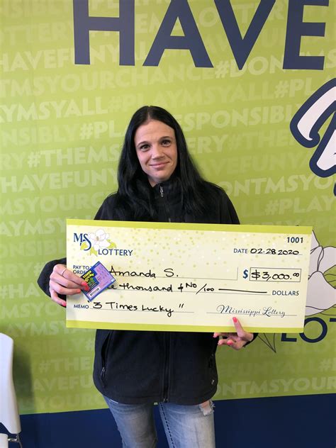 Laurel Woman Wins $3k! - Mississippi Lottery