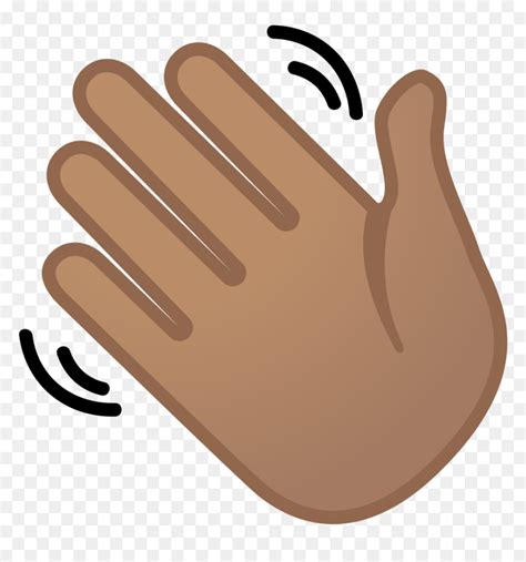 Waving Hand Emoji Png Transparent Png Vhv