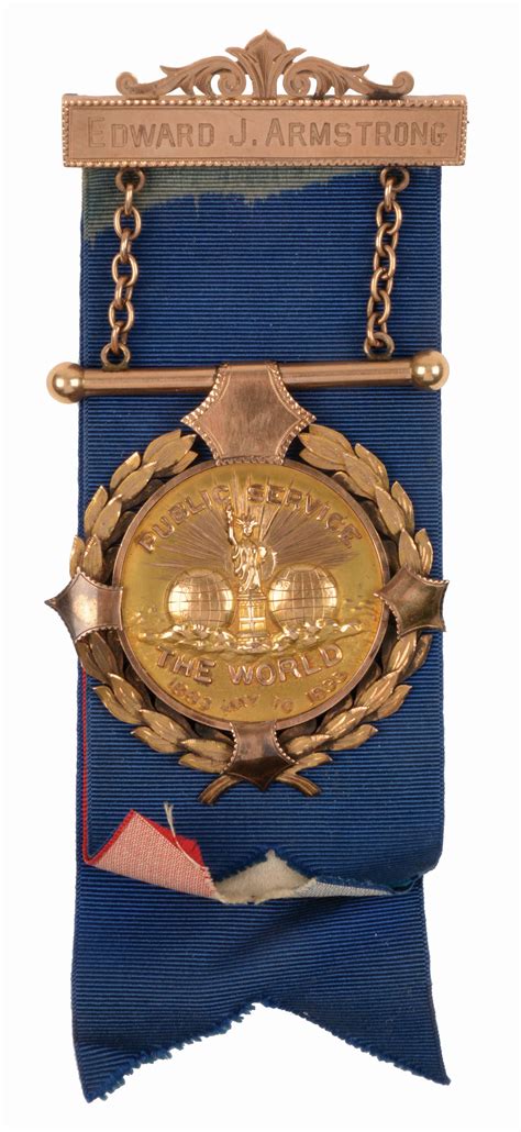 Lot Detail - INCREDIBLE GOLD MEDAL PRESENTED TO NYPD MEMBER EDWARD