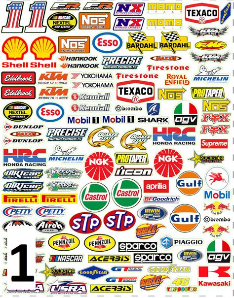Free Shipping 100 Racing Decals Stickers Drag Race Nascar High Quality Vinyl Etsy
