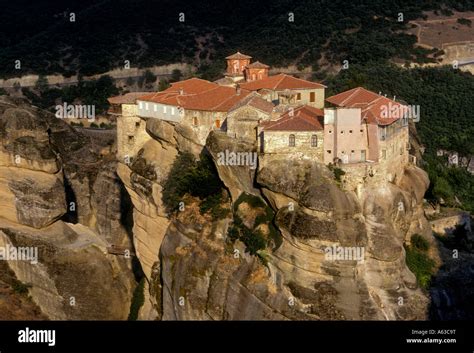 The Holy Monastery Of Varlaam At The Meteora Near Towns Of Kalambaka