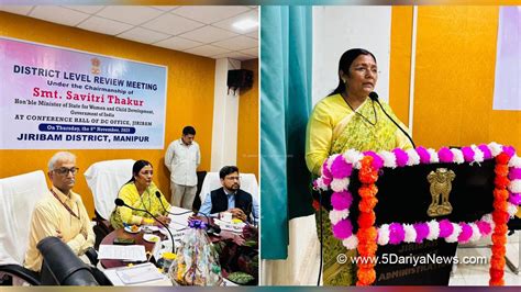 savitri thakur hails jiribams progress  health  education