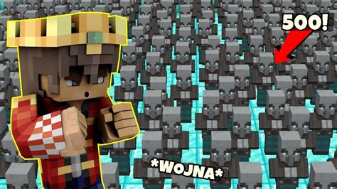 Ja Vs 500 ObroŃcÓw W Minecraft Wojna Youtube