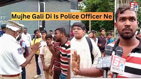 Police Wale Ne Di Ghareeb Ko Gali Media Pounchi Spot Par Santosh