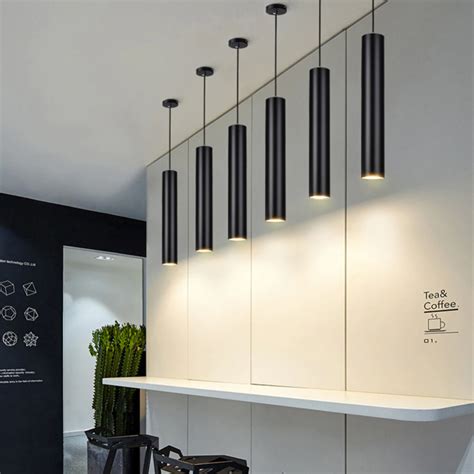 lampada moderna sospensione elegante cilindrica led  luce calda