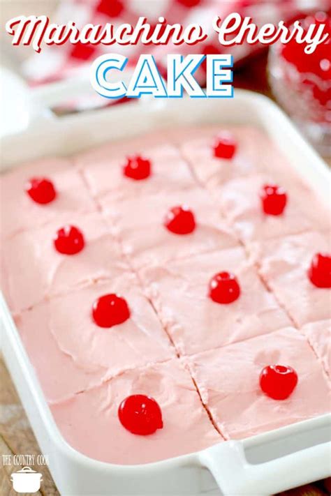 Maraschino Cherry Cake - The Country Cook