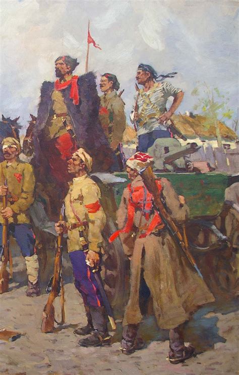 Oil Painting War For Independence Guida Mikhail Evgenievich Ukrainian