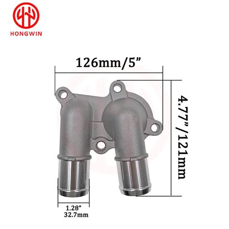 genuine    hongwin aluminum coolant thermostat housing