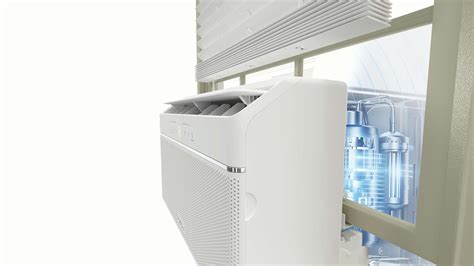 midea  btu doe  shaped smart window air conditioner  spaces
