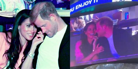 Le Prince Harry Et Meghan Markle Complices Devant La Kiss Cam Lors D