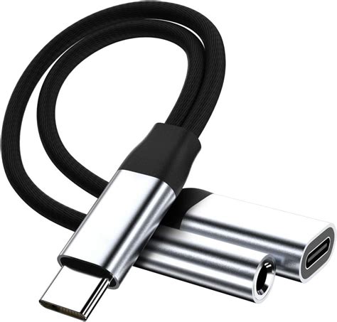 Adattatore Per Cuffie E Caricabatterie Da USB C A Jack Da 3 5 Mm Cavo