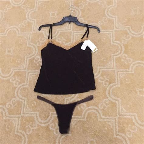 Intimates Sleepwear Two Piece Brown Lingerie Set Nwt Poshmark