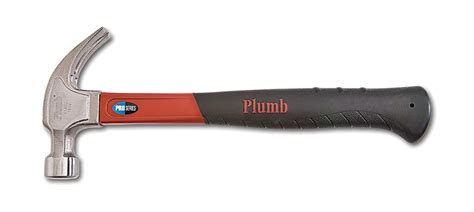 Plumb 11400n 20 Oz Pro Series Fiberglass Curve Claw Hammer Blackred