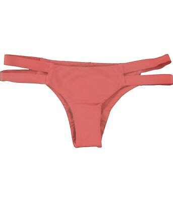 Tavik Womens Chloe Side Tabs Bikini Swim Bottom Orange Small Ebay