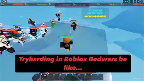 Tryharding In Roblox Bedwars Be Like YouTube