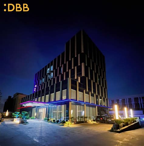 DiBiBi Technology Park Building 3 has completed the exterior lighting