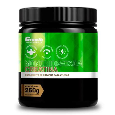 Creatina Monohidratada 250g Growth Supplements Pó Creatina Magazine Luiza