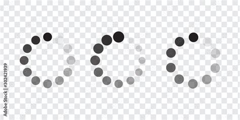 circle progress bar loader  cyclic icon stock vector adobe stock