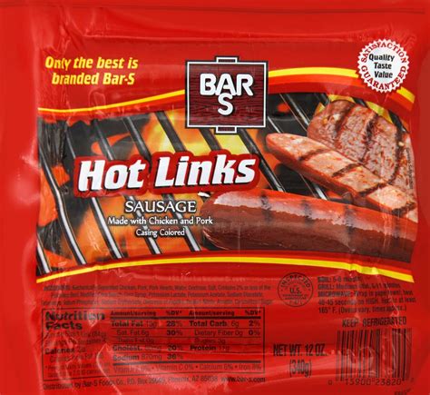 Amazon Bar S Hot Links Sausage 12 Ounce Grocery Gourmet Food