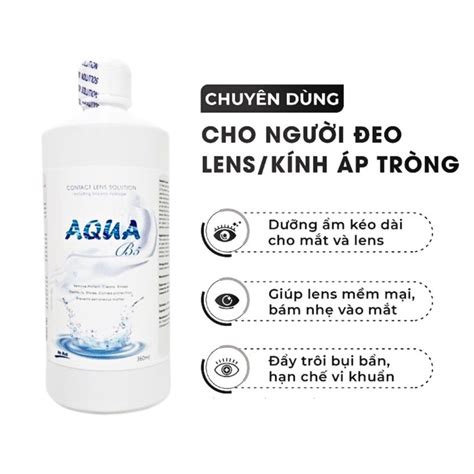 Nước Ngâm Lens Nước Nhỏ Mắt Aqua Sona Chính Hãng Kính áp Tròng Số 1