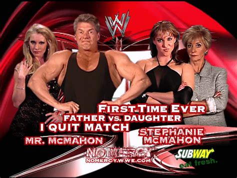 Vince McMahon vs. Stephanie McMahon No Mercy 2003 : r/WWEMatchGraphics