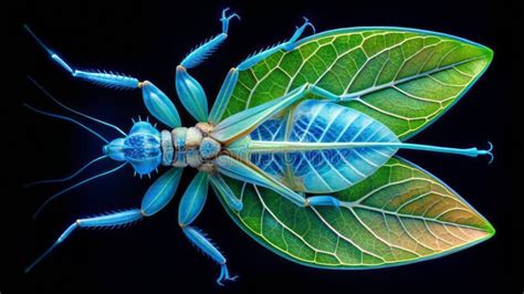 Unveiling the Hidden Anatomy of a Camouflaged Leaf Insect Intricate