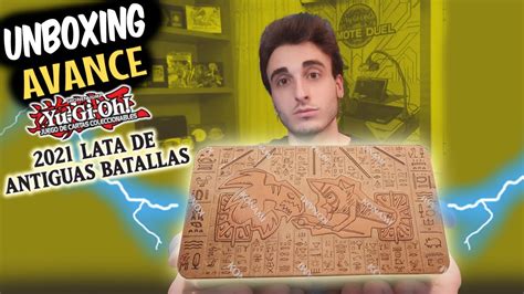 AVANCE Yu Gi Oh Unboxing LATA DE ANTIGUAS BATALLAS 2021 YouTube