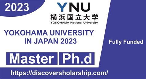 YOKOHAMA UNIVERSITY JAPAN 2023 - Discover Scholarships