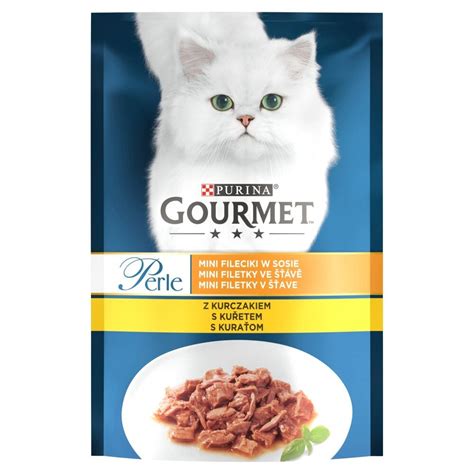 Purina Gourmet Perle Z Kurczakiem G Mini Fileciki W Sosie Mokra Karma