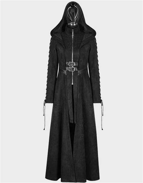 Gothic Dark Angel Trench Coat Dark Angel Hooded Coat 35 OFF