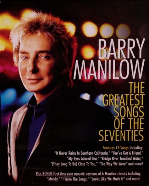 Barry Manilow * GREATEST SONGS OF SEVENTIES * Original Poster 2 'x 3' Rare