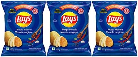 Amazon Lays Potato Chips India S Magic Masala Grams Oz