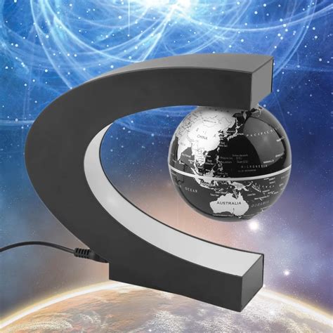 Magnetic Levitation Floating Globe C Shape World Map Anti Gravity Earth