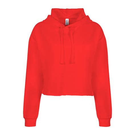 1122 Crop Hoodie Red Color Af Apparels Usa