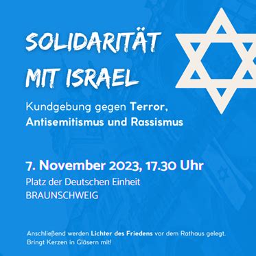 Solidarit T Mit Israel Gegen Terror Antisemitismus Und Rassismus