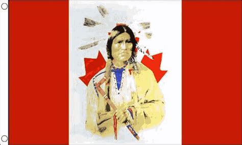 Canada with Native American Flag (Medium) - MrFlag