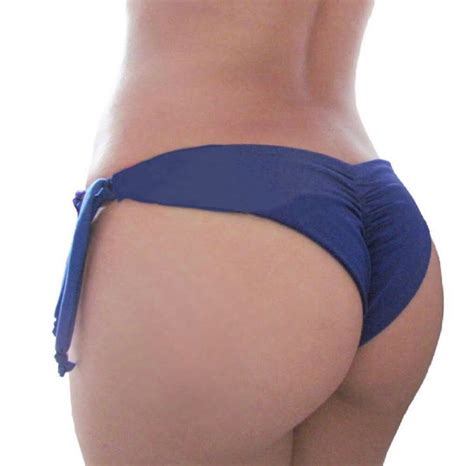 Cheeky Brazilian Scrunch Bikini Bottom Low Rise Swimsuit Etsy