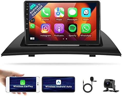 CAMECHO 9 Inch Touch Screen Android 11 Apple CarPlay Car Stereo For BMW